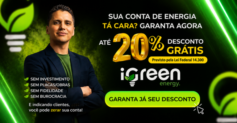 Receba se Desconto da Conta de Energia - Sidney Araujo Igreen